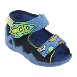 Pantofole per bambini Befado 250P091 blu navy 1