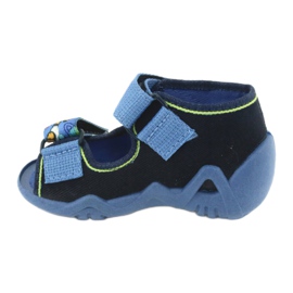 Pantofole per bambini Befado 250P091 blu navy 2