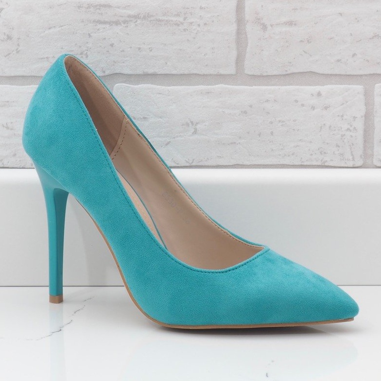 Décolleté classiche verdi in ecopelle scamosciata 6530-P verde 1