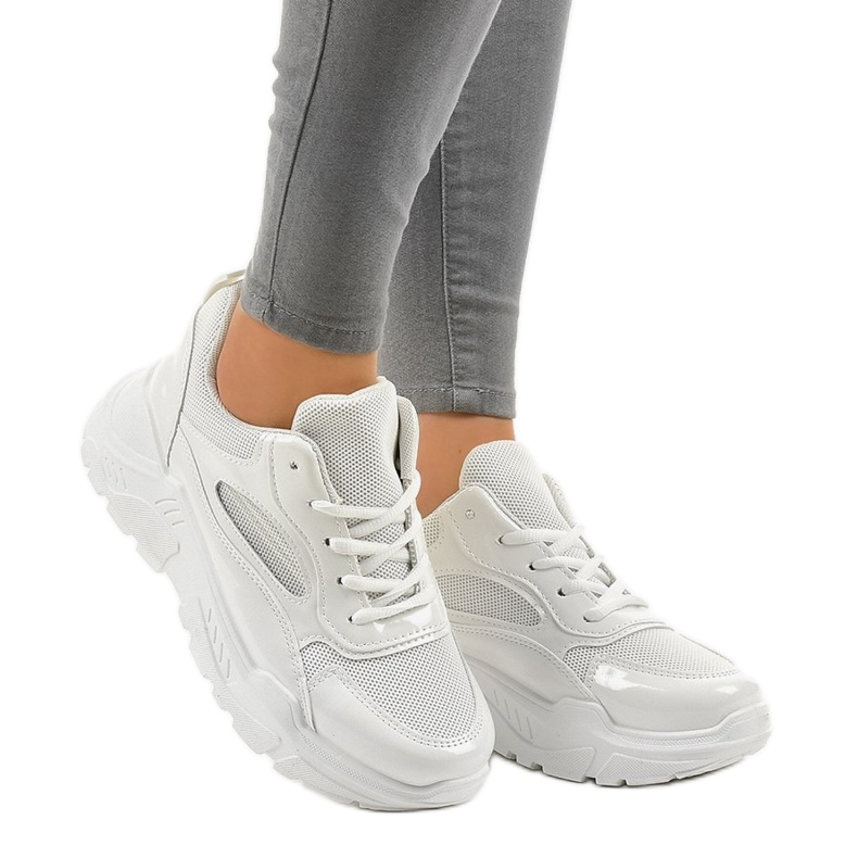 Scarpe sportive bianche alla moda MS381E-9 bianco 2