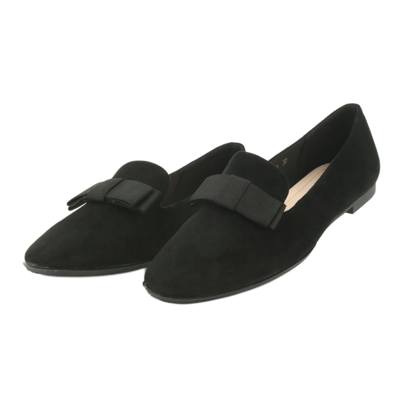Ballerine con fiocco Sergio Leone 600 nere nero 3