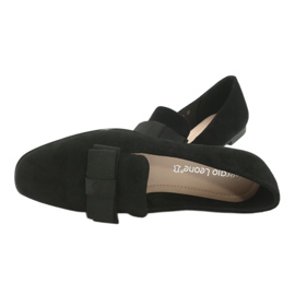 Ballerine con fiocco Sergio Leone 600 nere nero 5