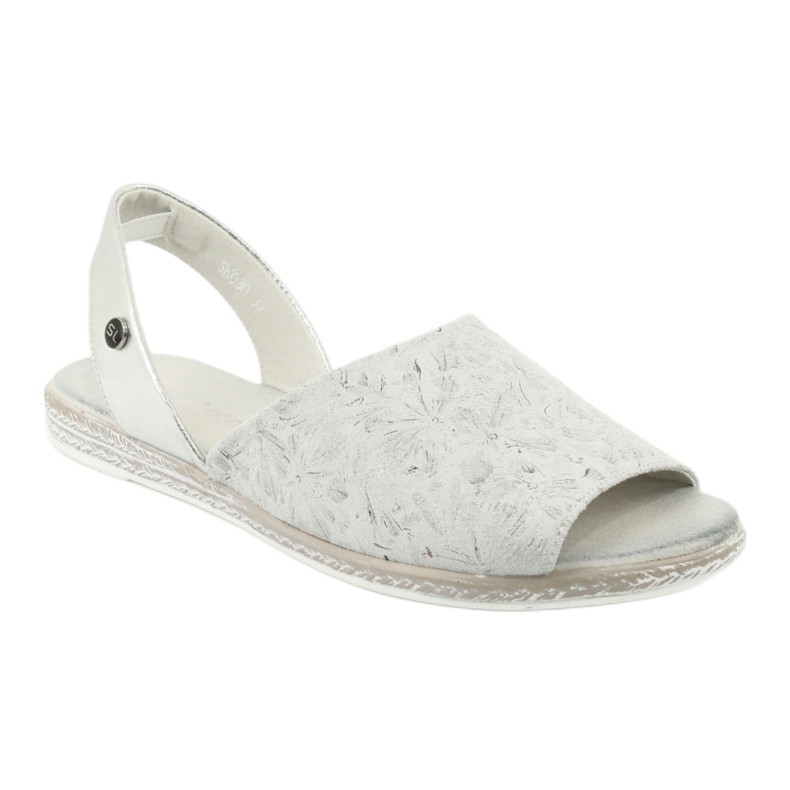 Sandali da donna grigio/argento Sergio Leone SK030 1