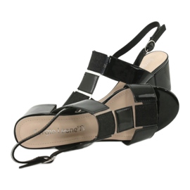 Sandali con tacco basso Sergio Leone SK910 nero 7