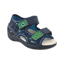 Scarpe per bambini Befado pu 065P131 blu navy blu verde 1