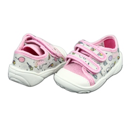 Scarpe per bambini Befado 907P115 rosa grigio multicolore 2
