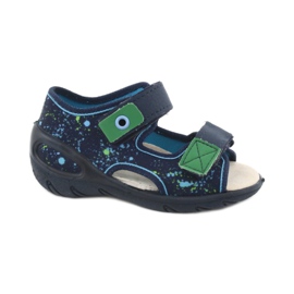 Scarpe per bambini Befado pu 065X131 blu navy blu verde 2