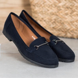 Miss Laura Scarpe in pelle scamosciata blu scuro blu navy 1