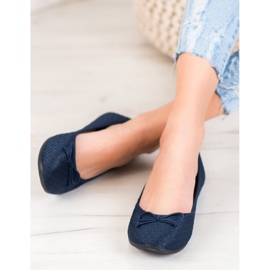 McKey Ballerina casual con fiocco blu navy blu 2