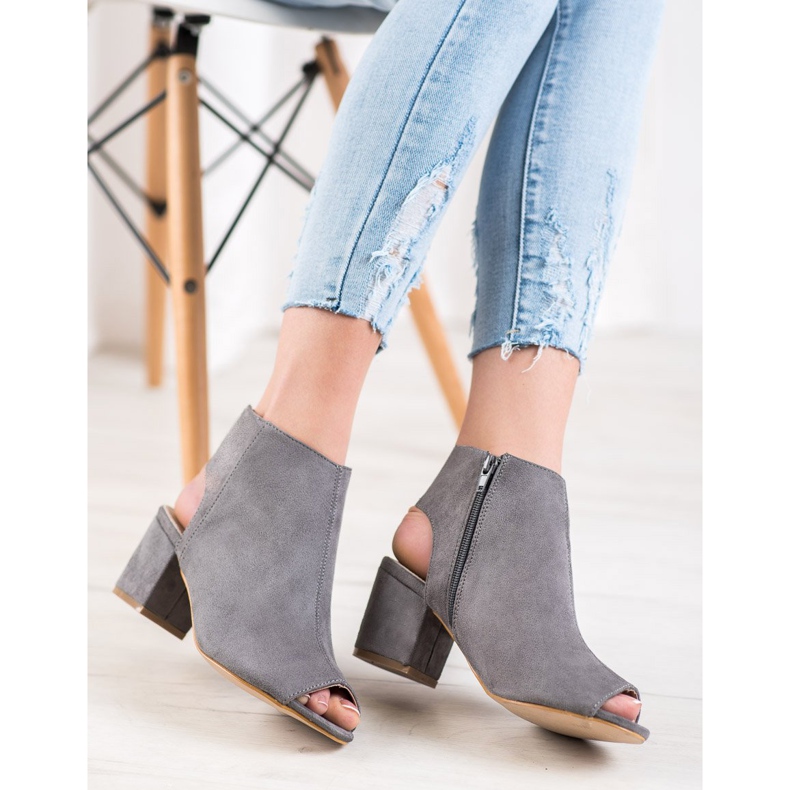 Filippo Stivali open toe grigi grigio 1