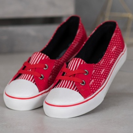 J. Star Scarpe da ginnastica basse rosse rosso 1