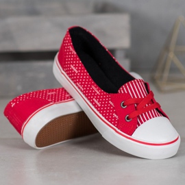 J. Star Scarpe da ginnastica basse rosse rosso 2