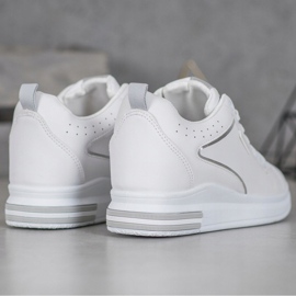 SHELOVET Scarpe Bianche Con Zeppa Nascosta bianco 1