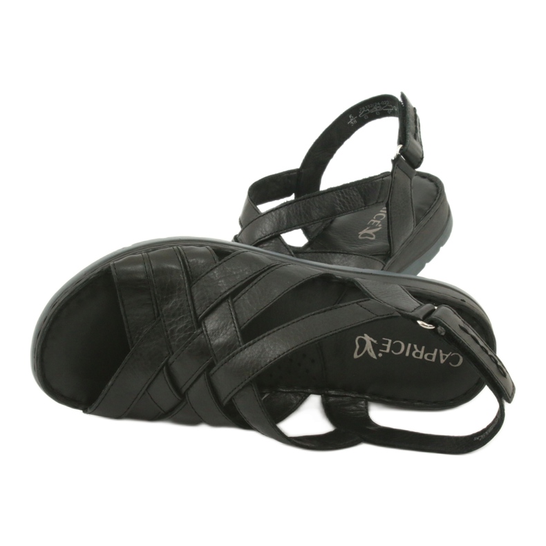 Sandali comfort in pelle Caprice 28152 nero 5