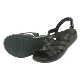 Sandali comfort in pelle Caprice 28152 nero 4