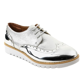 Scarpe Jazz Laccate Argento TL-61 d'argento 1