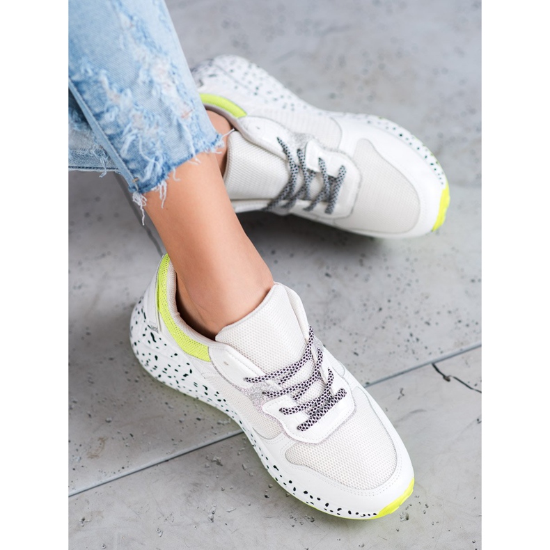 SHELOVET Sneakers Con Rete bianca 2