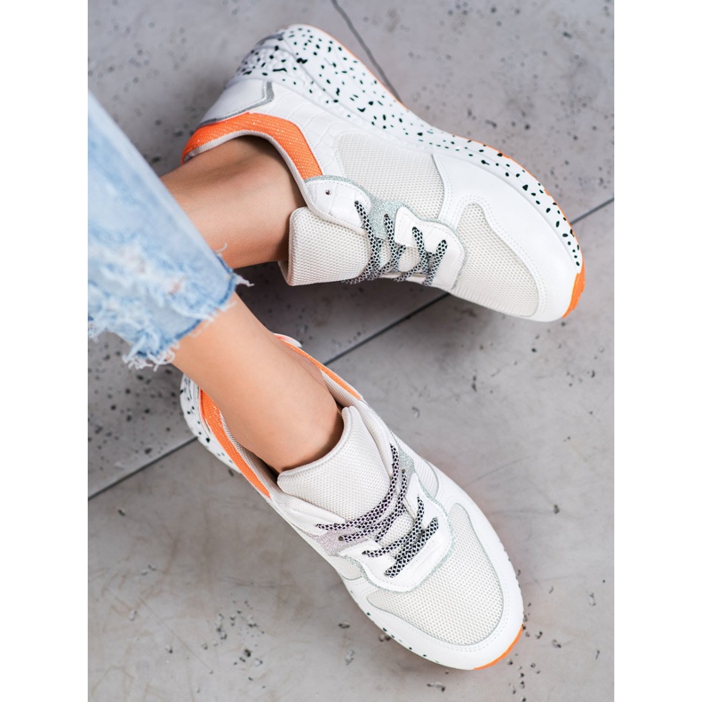 SHELOVET Sneakers Con Rete bianca 1
