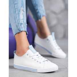 SHELOVET Sneakers Con Ecopelle Nice bianco 1