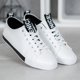SHELOVET Sneakers Con Ecopelle Nice bianca 1