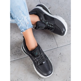 SHELOVET Sneakers alla moda con rete nero 1