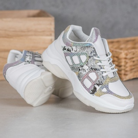 Bona Sneakers Con Inserti Colorati bianca multicolore 2