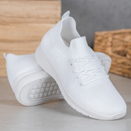 SHELOVET Scarpe sportive basse sulla piattaforma bianca 1