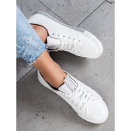 SHELOVET Sneakers Con Ecopelle Nice bianco 1