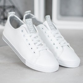 SHELOVET Sneakers Con Ecopelle Nice bianco 2