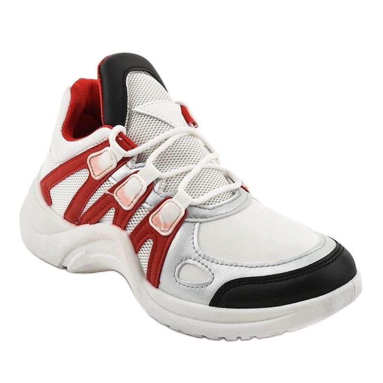 Sneakers bianche per scarpe sportive D1902-35 bianco 1