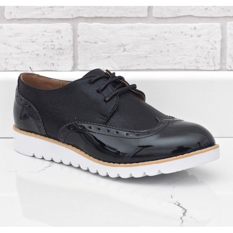 Scarpe Jazz laccate nere TL-61 nero 1