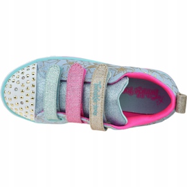 Scarpa Skechers Sparkle Lite-Stars The Limit Jr 314036L-LBMT blu rosa d'oro 2