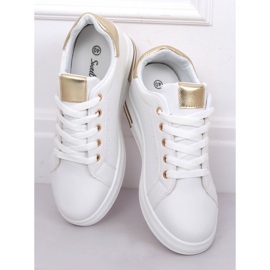 Sneakers da donna bianche L8035 Oro bianco 1