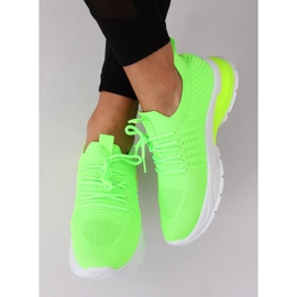 ZH-6 scarpe sportive al neon verde fluorescente 2