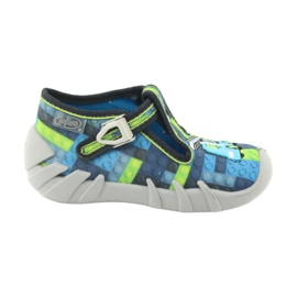 Scarpe per bambini Befado 110P368 blu grigio multicolore verde 1