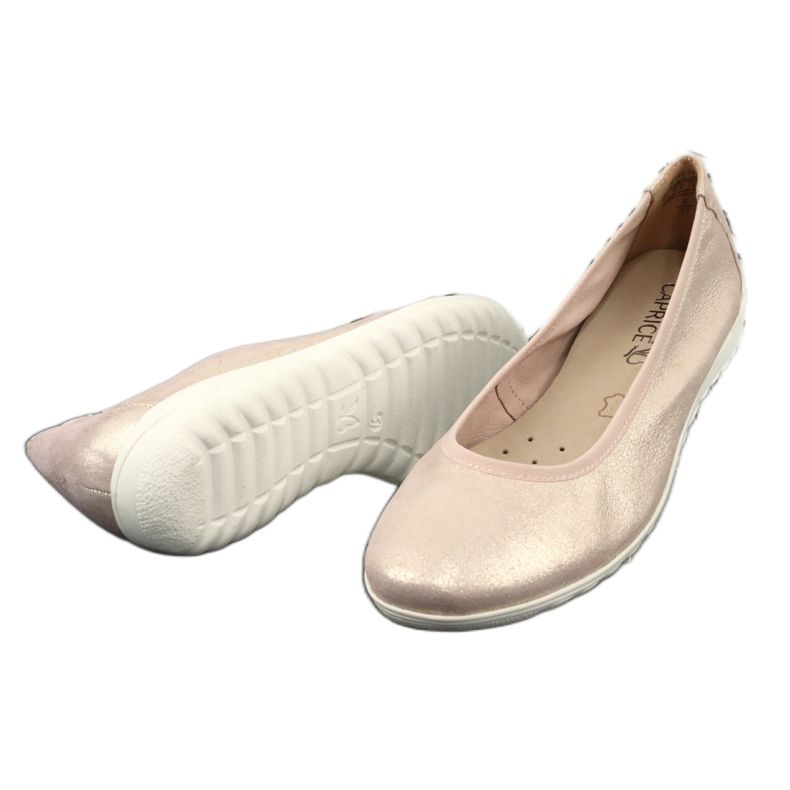 Ballerine metalliche Caprice rose 22142 rosa giallo 3