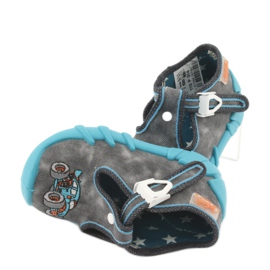 Scarpe per bambini Befado 110P314 blu grigio 4