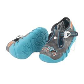 Scarpe per bambini Befado 110P314 blu grigio 3