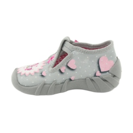 Scarpe per bambini Befado 110P359 rosa grigio 2