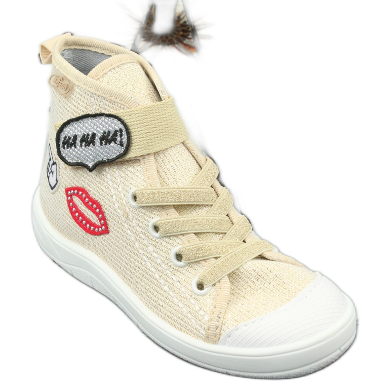 Scarpe per bambini Befado 268X069 rosso grigio giallo 1