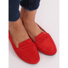 Mocassini da donna rossi 3900 Red rosso 1
