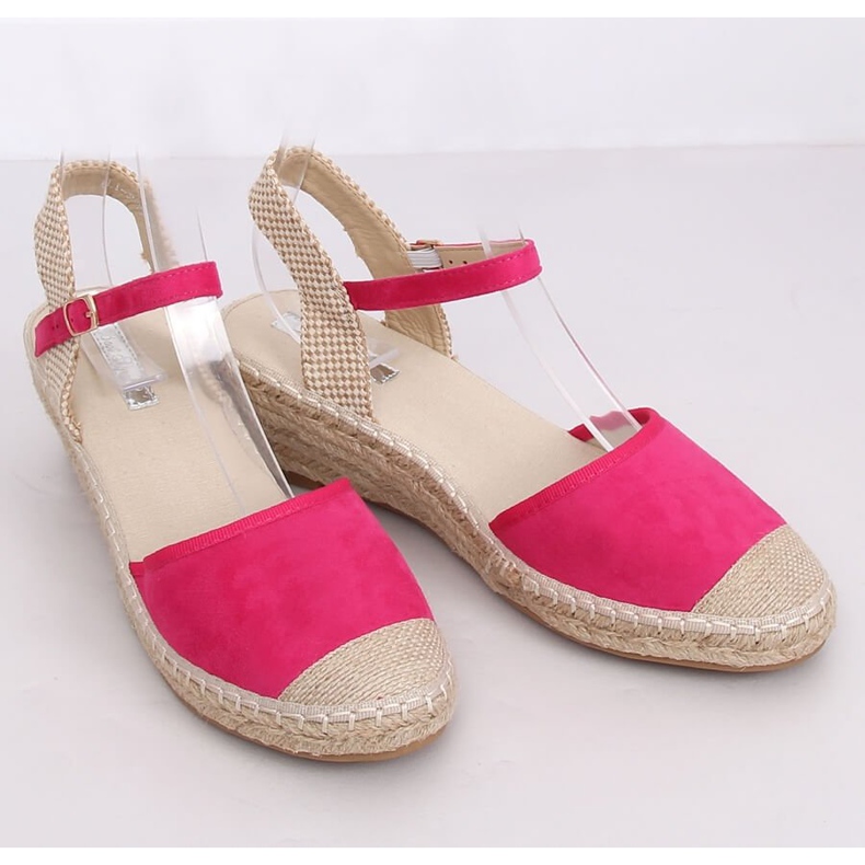 Espadrillas su zeppe fucsia LLI-3M85 Fucsia rosa 1