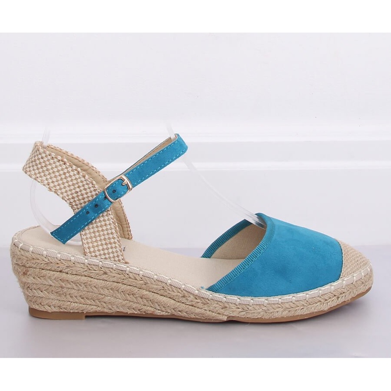 Espadrillas blu su zeppe LLI-3M85 L.BLUE 2