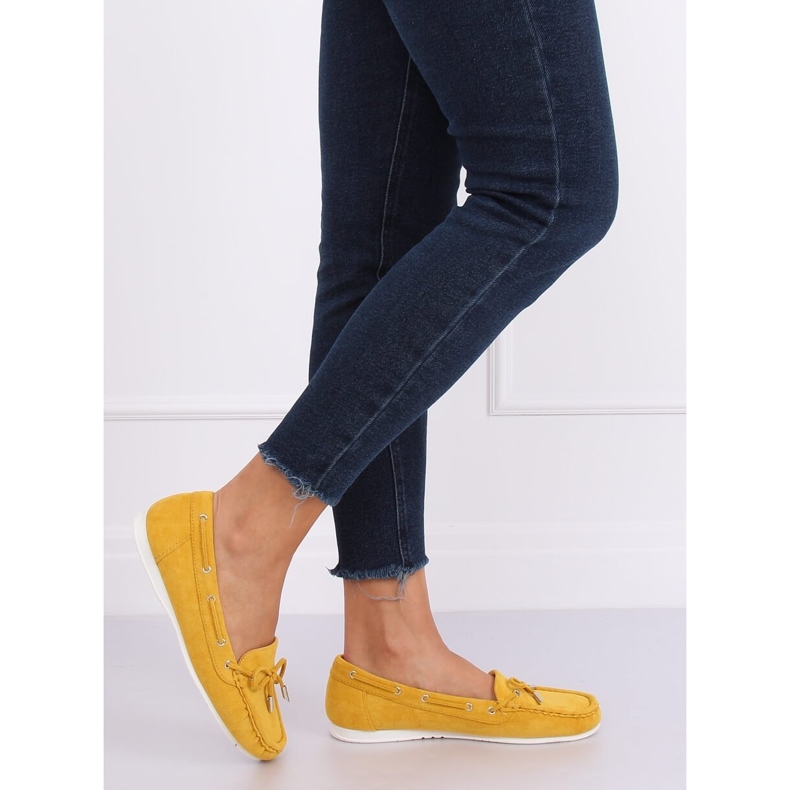 Mocassini donna miele RQ-1 Giallo 1