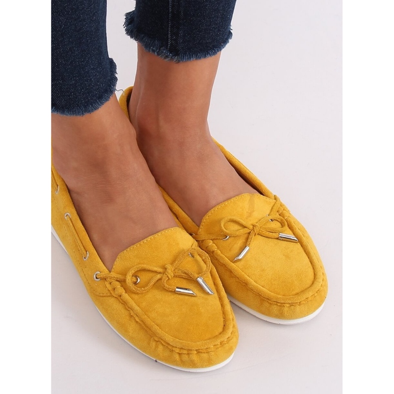 Mocassini donna miele RQ-1 Giallo 2