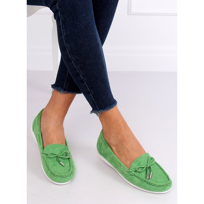 Verde Mocassini da donna RQ-1 Verde 1