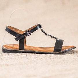 Small Swan Comodi sandali neri nero 2