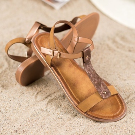 Small Swan Sandali Classici Con Ecopelle marrone 1