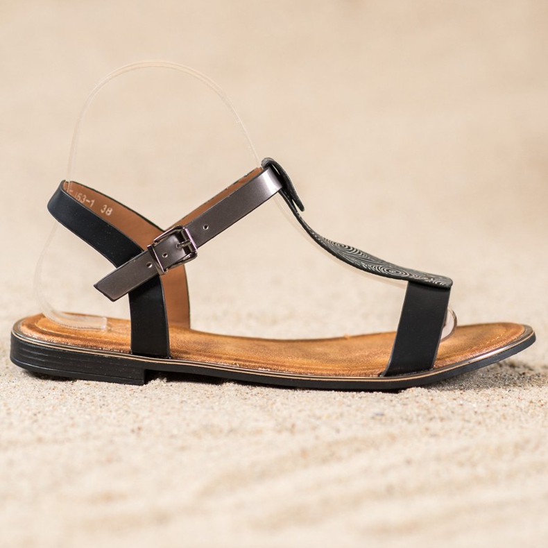 Small Swan Sandali Classici Con Ecopelle nero 1