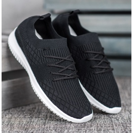 SHELOVET Scarpe sportive traforate nero 1